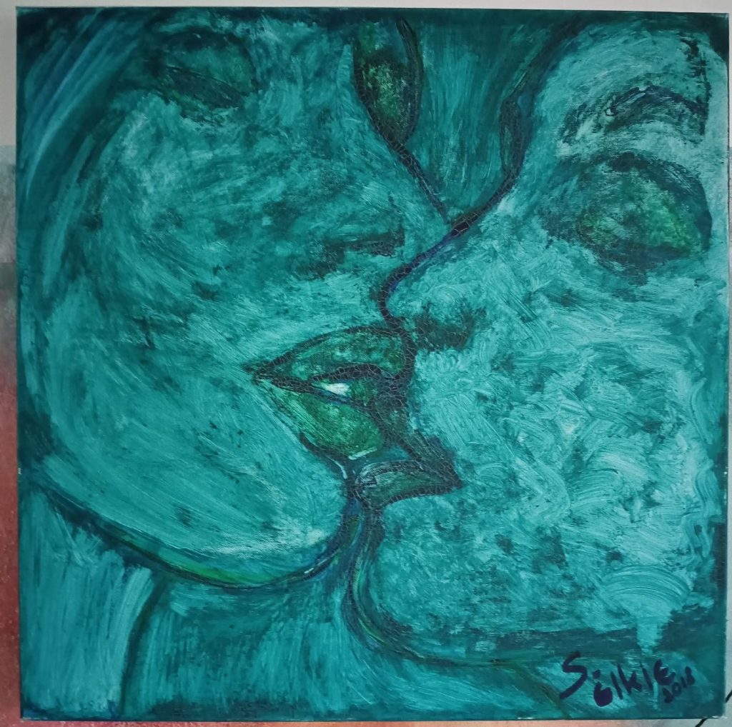 A Kiss in Blue “It’s the day she lives rent free in my imagination; the faerie sweetheart has retreated from this woman as she rearranges her priorities and finds meaning in the laughter of kindred souls and summer sunbeams.” It is the fascination with what was once difficult; now it's time for the bard to meet her fate on the day the sky is clear of clouds. Elke T.B. Stevens